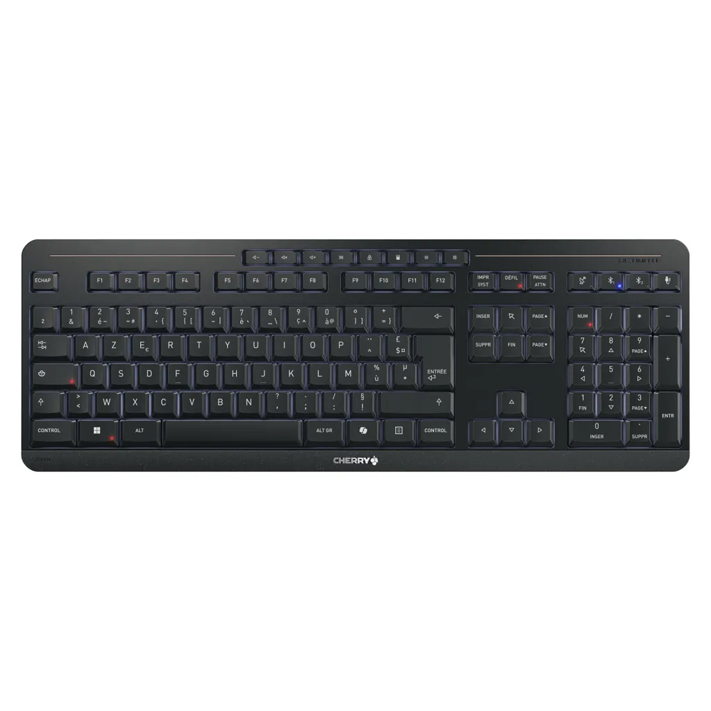 Tastierë pa kabllo Cherry 12033000 / AZERTY – Zezë - 1