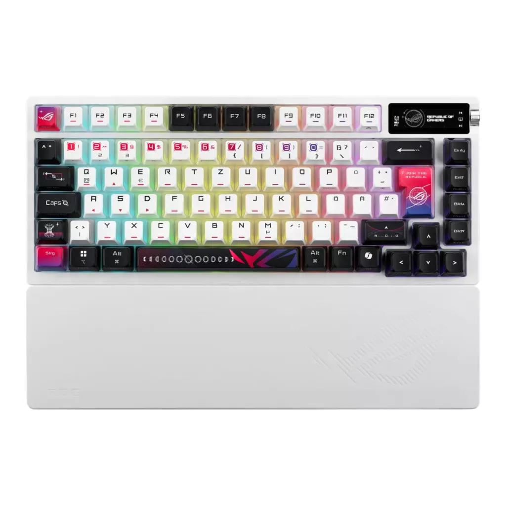 Tastierë Gaming ASUS ROG Azoth X Wired & Wireless / CH Layout – Bardhë/Zezë - 1