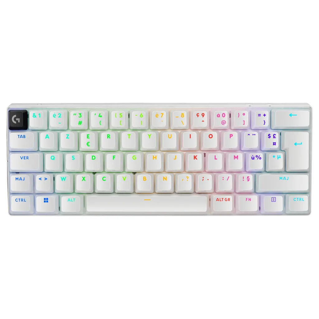 Tastierë Gaming PRO X 60 TKL Lightspeed / Wired & Wireless / AZERTY / French Language – Bardhë - 1