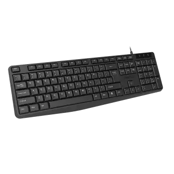 Tastierë me kabllo Meetion K200 / US Layout – Zezë