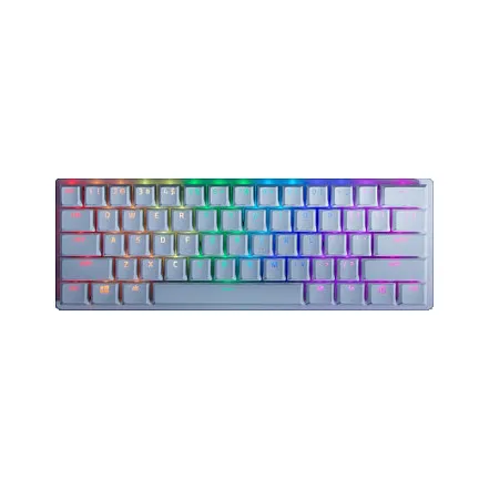 Tastierë Gaming Razer Huntsman Mini Mercury Edition / Red Switch / Wired / QWERTY / US Language – Bardhë - 1