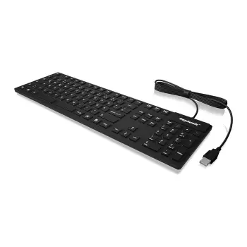 Tastierë me kabllo KeySonic KSK‑8030IN / QWERTY / UK Language – Zezë