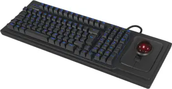 Tastierë me kabllo KeySonic KSK‑8202ELU‑T / Trackball / QWERTY / UK Language – Zezë