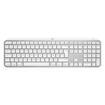 Tastierë pa kabllo Logitech Master Series MX Keys S for Mac / AZERTY – Bardhë