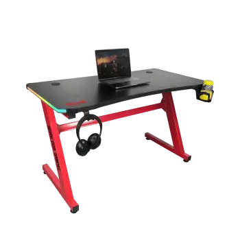 Tavolinë Gaming MARVO DE-08 / 110 x 60 x 74 cm – Zezë/Kuqe