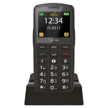 Telefon i thjeshtë Beafon SL260 LTE – Zezë / Argjendi