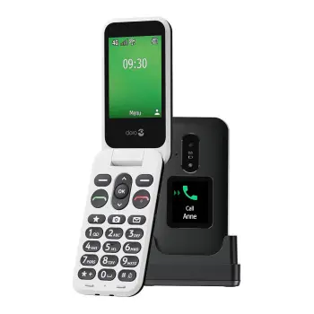 Telefon i thjeshtë Doro Leva E30 LTE – Zezë / Bardhë