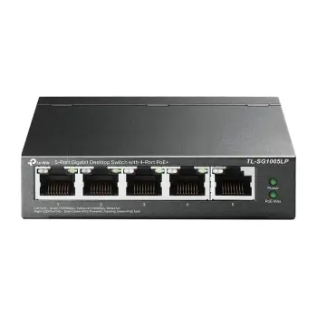 TP-Link TL-SG1005LP Switch 5-Port Gigabit me 4-Port PoE+ dhe 40W PoE Budget