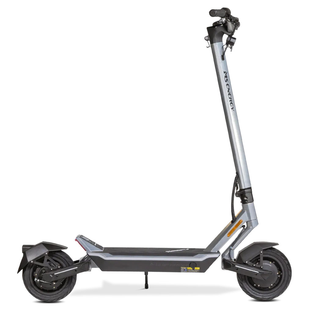 Trotinet Elektrik MS ENERGY eScooter FLARE X hydraulic d. + MS Energy helmet MSH-200_L - 1