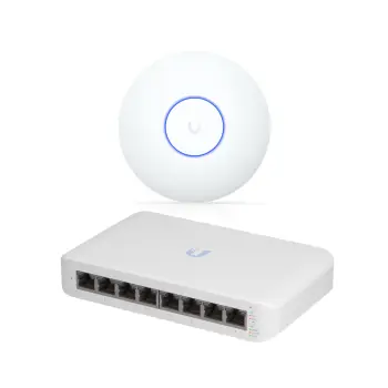 UniFi Combo 1 – Switch USW-Lite-8-PoE (8-Port Gigabit PoE+) + Access Point U7-Lite WiFi 7
