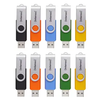 USB Flash Drive Intenso Basic Line Swivel / 4GB / USB 2.0 – 10 Copë