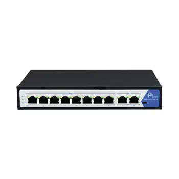 VALUE 8-Port Gigabit PoE+ Switch 8x LAN 2x Uplink 120W Managed Network Switch