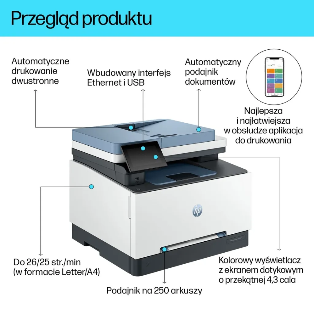 Printer, HP Color LaserJet Pro MFP 3302fdn Laser A4 600 x 600 DPI 25 ppm - 5
