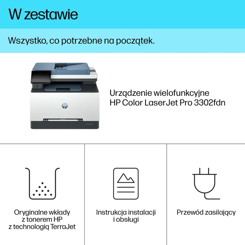Printer, HP Color LaserJet Pro MFP 3302fdn Laser A4 600 x 600 DPI 25 ppm - 6