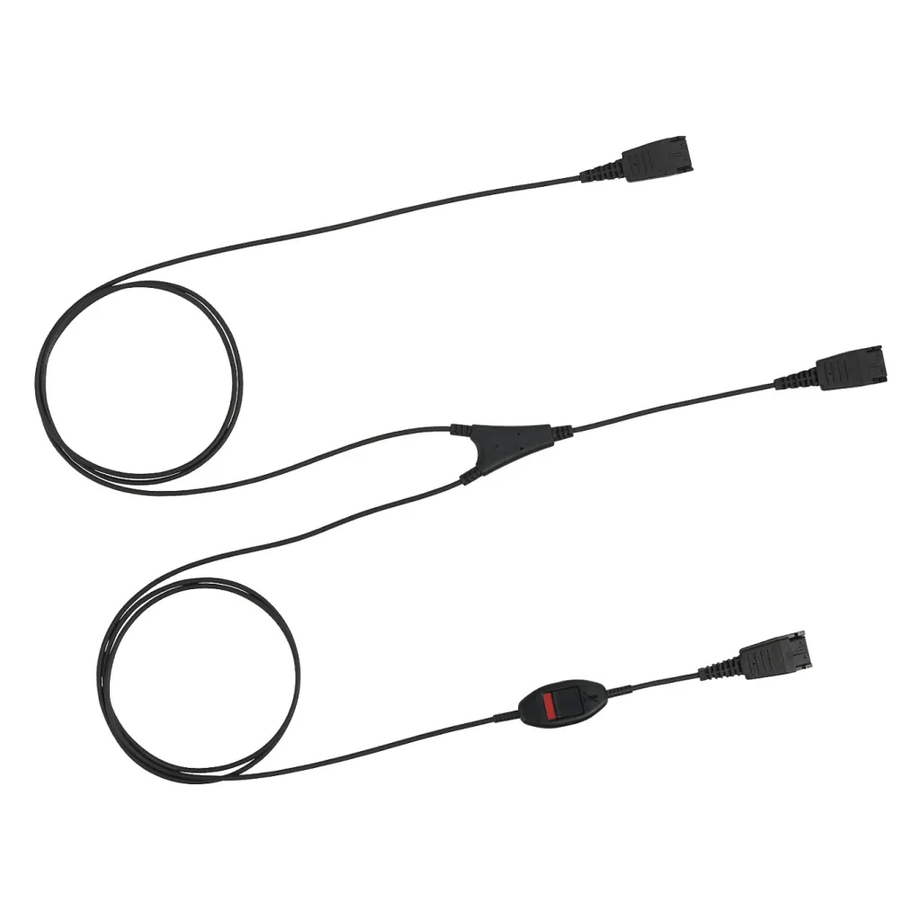 Kufje, Jabra Supervisorkabel: QD to 2x QD (incl. Mute-Switch) - 2