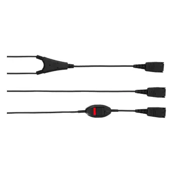 Kufje, Jabra Supervisorkabel: QD to 2x QD (incl. Mute-Switch)