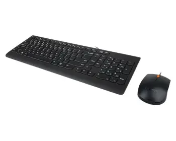 Tastierë dhe maus, Lenovo 300 keyboard Mouse included Universal USB QWERTY US English Black