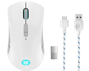 Maus, Lenovo Legion M600 Wireless Gaming mouse Ambidextrous RF Wireless + Bluetooth + USB Type-A Optical 16000 DPI