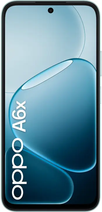 Telefoni Oppo A6x, ekran i madh, kamera dyfishe AI, Ice Blue
