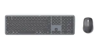 TASTIERE + MAUS HAMA WKM-550 BLACK/DARK GREY