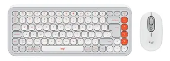 TASTIERE LOGITECH + MAUS POP ICON COMBO OFF WHITE