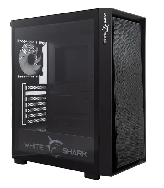 KASE PER PC WHITE SHARK WARHEAD 3 BLACK - 1