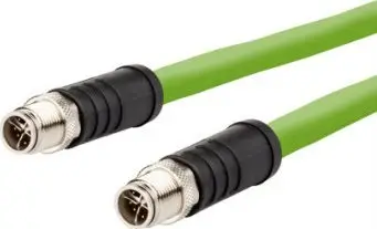Kabllo rrjeti Metz Connect 142M7X11050, M12 CAT 6a S/FTP, 5 m, me mbështjellës PUR jeshil rezistent ndaj acideve