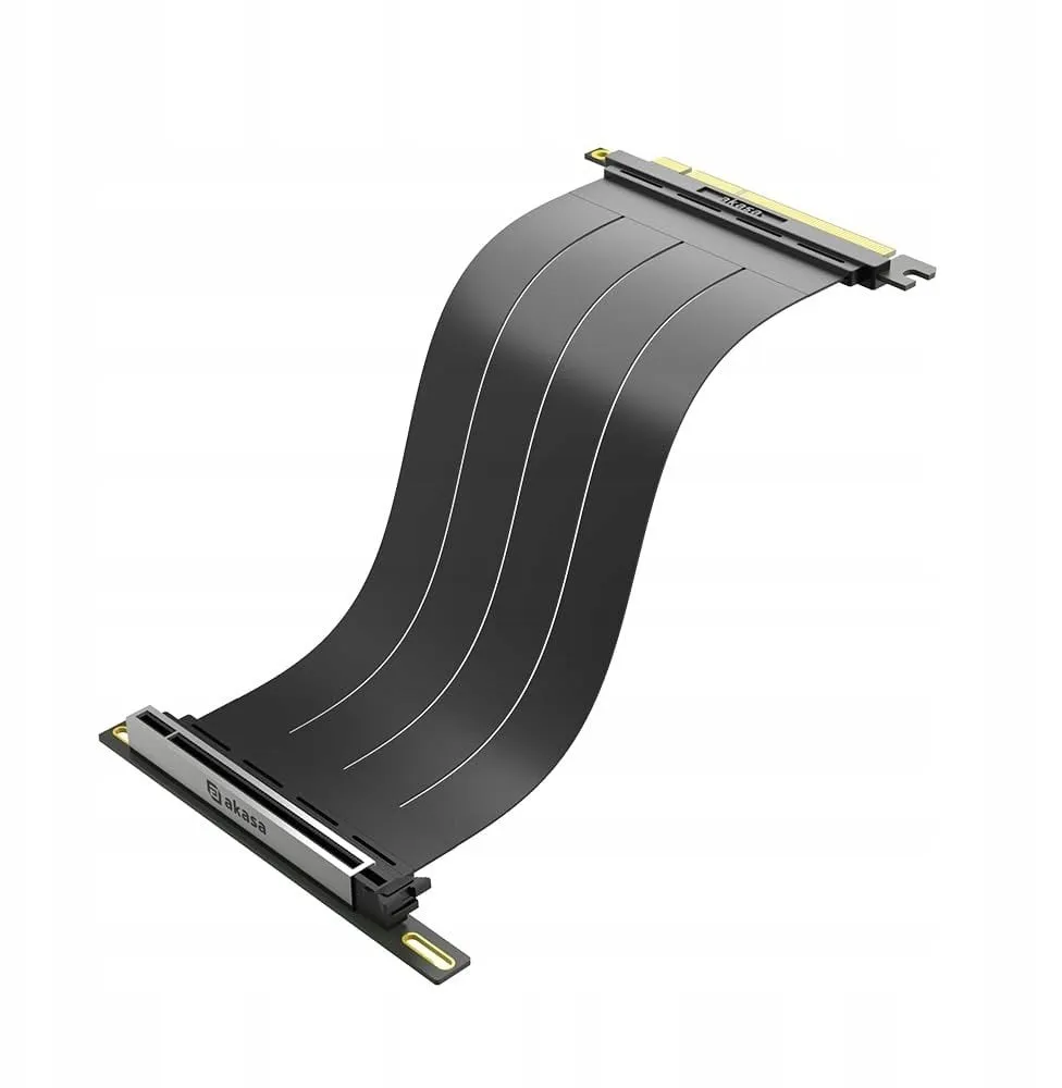 Kabllo riser GPU Akasa RISER BLACK X3 Mark V, PCIe 5.0 x16, 300mm, e zezë - 1