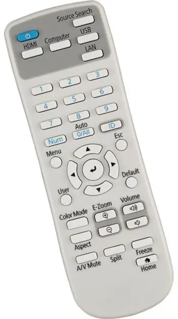 Telekomandë për projektor Epson E HA69, me valë, e bardhë