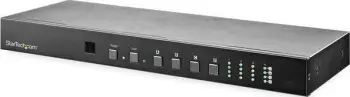 Ndarës matriks HDMI StarTech 4x4, 4K 60Hz, me Ethernet dhe audio, i zi