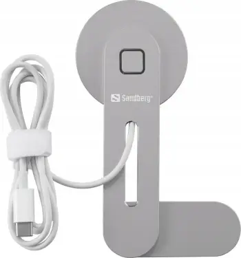 Karikues wireless magnetik Sandberg ScreenMount, 15W, i zi