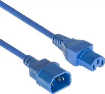 Kabllo rryme Microconnect PE1415B18, 1.8m, C14 në C15, blu