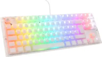 Tastierë gaming Ducky One 3 Aura White TKL, Kailh Jellyfish Y, RGB, e bardhë