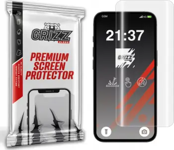 Folie mbrojtëse Grizz Hydrofilm për Apple iPhone 16e, hidrogel, transparente