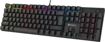 Tastierë gaming Sandberg Mechanical Gamer Keyboard Nordic, mekanike, QWERTY Nordic, e zezë
