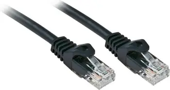 Kabllo Lindy Patchcord Cat6 (48193), U/UTP, 2m, e zezë
