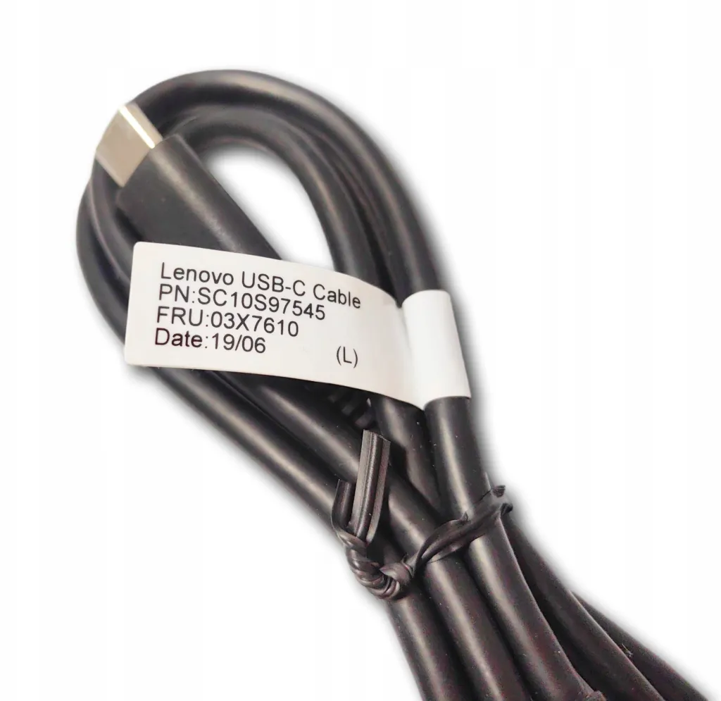Kabllo Lenovo USB C, 2m, 5Gbps, e zezë - 2