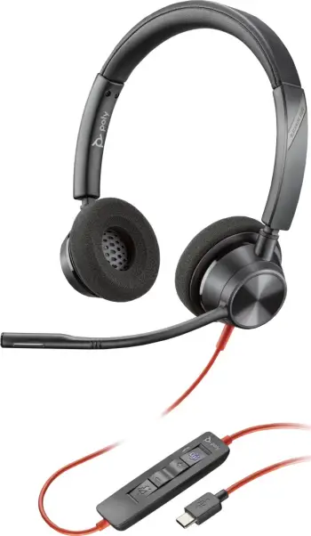 Kufje HP Blackwire 3320, USB-C, certifikuar për Microsoft Teams, të zeza