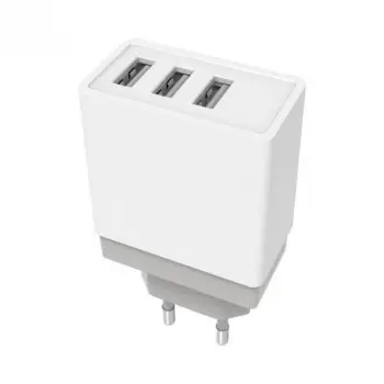 Karikues muri Golf U3, 3 porta USB, 3A, i bardhë