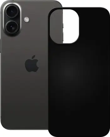 Mbulesë telefoni PEDEA Soft TPU për Apple iPhone 16 Plus, e hollë, kundër rrëshqitjes, e zezë