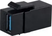 Modul keystone Microconnect KEYSTONE-USBA, USB A femër në femër, i bardhë