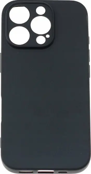Mbrojtëse telefoni Soft Case për iPhone 16 Pro, e hollë, silikon, e zezë