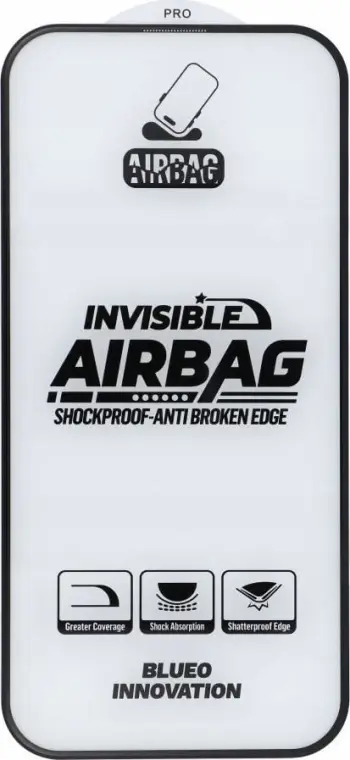 Mbrotës ekrani xham i temperuar Mr. Monkey 5D për Apple iPhone 14 Pro Max, airbag anti-broken, i zi