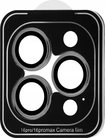 Mbrojtës xhami Proove Achilles për kamera, iPhone 16 Pro 16 Pro Max, 9H, i zi