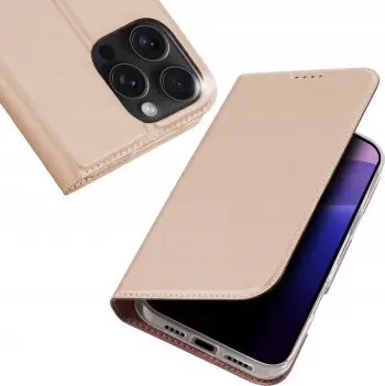 Mbulesë telefoni DUX DUCIS Skin Pro Series për iPhone 16 Pro Max, me xhep për kartë, funksion stand, rozë