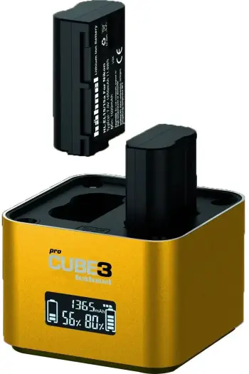 Karikues baterish Hahnel ProCube 3, për Nikon EN EL14 EN EL15 EN EL25, USB C, gri
