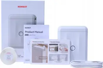Printer etiketa Niimbot D110 M Smart, Bluetooth, me rrotull etiketa, i bardhë