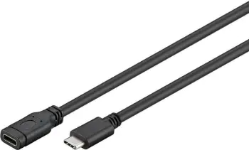 Kabllo zgjatuese USB Microconnect USB3.1CC05EX, USB C në USB C, 0.5m, USB 3.2 Gen 1, e zezë