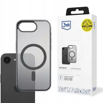 Mbrojtëse telefoni 3MK Frosty MagCase, për iPhone 16e, MagSafe, e zezë