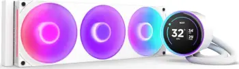 Ftohës uji për procesor NZXT Kraken Elite 360 RGB, 360 mm, ekran IPS 2.72", i bardhë